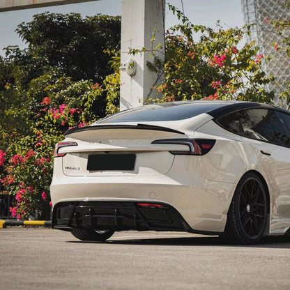 TESERY Model 3 Highland Rear Trunk Spoiler - Carbon Fiber Exterior Mods