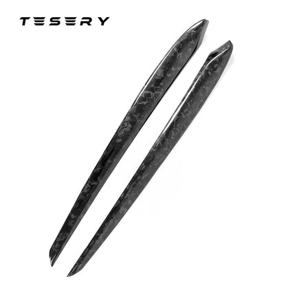 TESERY Model 3 / Y Door Panel Trim - Carbon Fiber Interior Mods【2pcs】