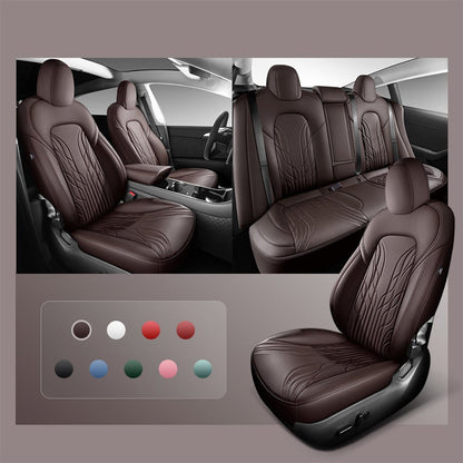 TESERY Nappa Leather Seat Covers for Model 3 Highland & Model Y Juniper