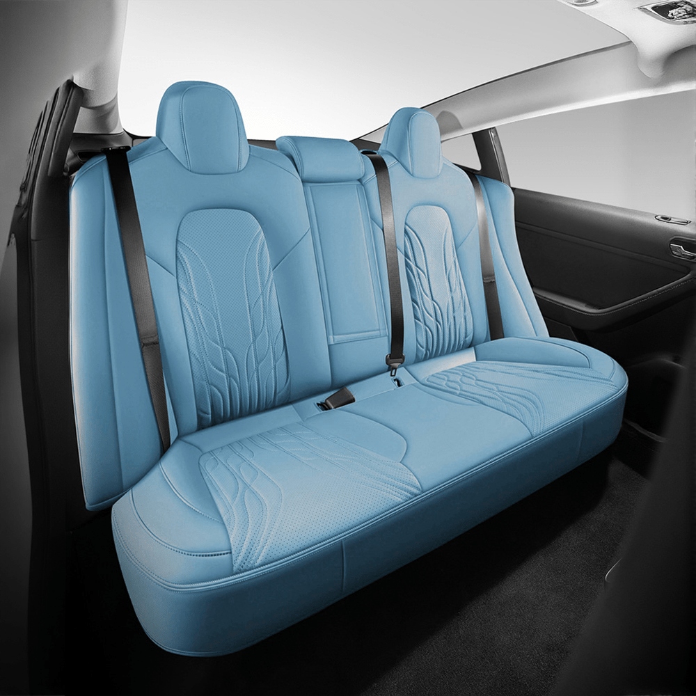 TESERY Nappa Leather Seat Covers for Model 3 Highland & Model Y Juniper