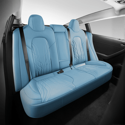 TESERY Nappa Leather Seat Covers for Model 3 Highland & Model Y Juniper