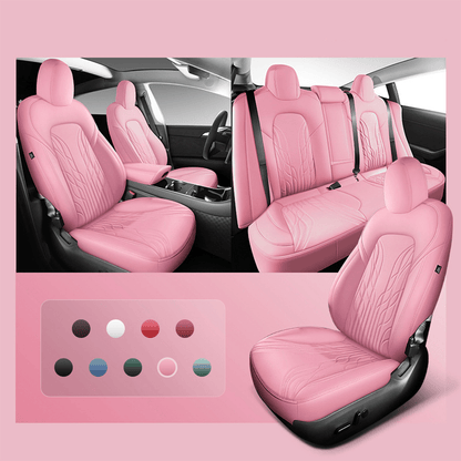 TESERY Nappa Leather Seat Covers for Model 3 Highland & Model Y Juniper