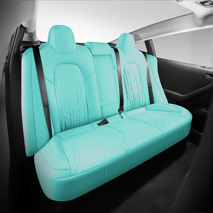TESERY Nappa Leather Seat Covers for Model 3 Highland & Model Y Juniper