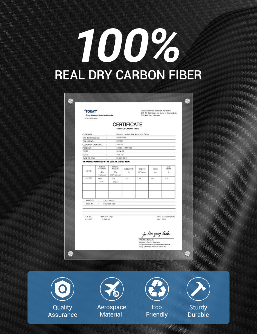 TESERY Real Dry Carbon Fiber Dashboard Cover Overlay for Model 3 Highland / Model Y Juniper