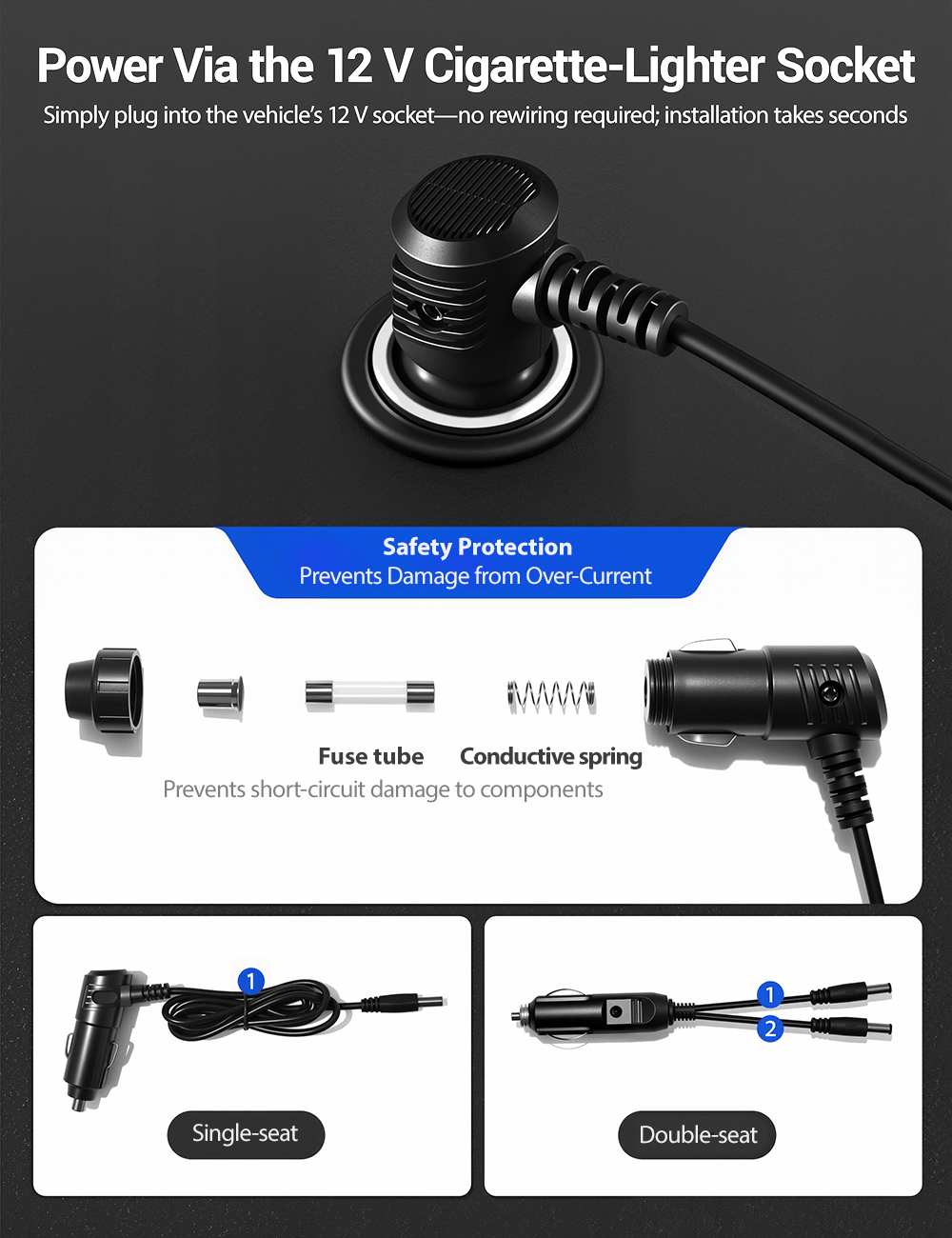 TESERY Seat Ventilation Seat Covers for Model 3 Highland & Model Y Juniper