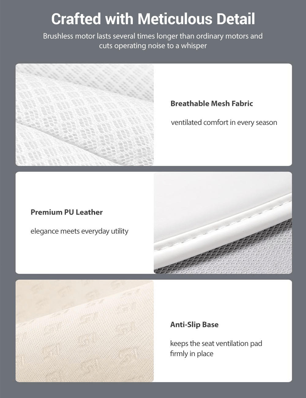 TESERY Seat Ventilation Seat Covers for Model 3 Highland & Model Y Juniper