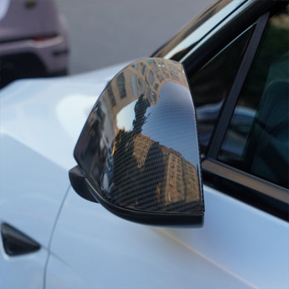 TESERY Side Mirror Cover for Tesla Model Y / 3 Highland ( OEM Style ) - Carbon Fiber Mirror Caps Exterior Mods