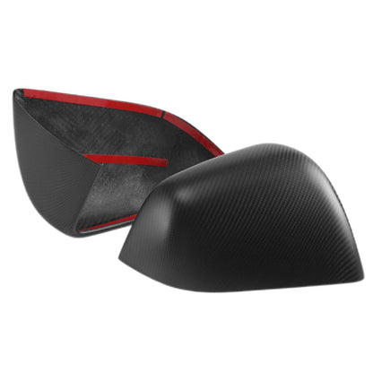 TESERY Side Mirror Cover for Tesla Model Y / 3 Highland ( OEM Style ) - Carbon Fiber Mirror Caps Exterior Mods
