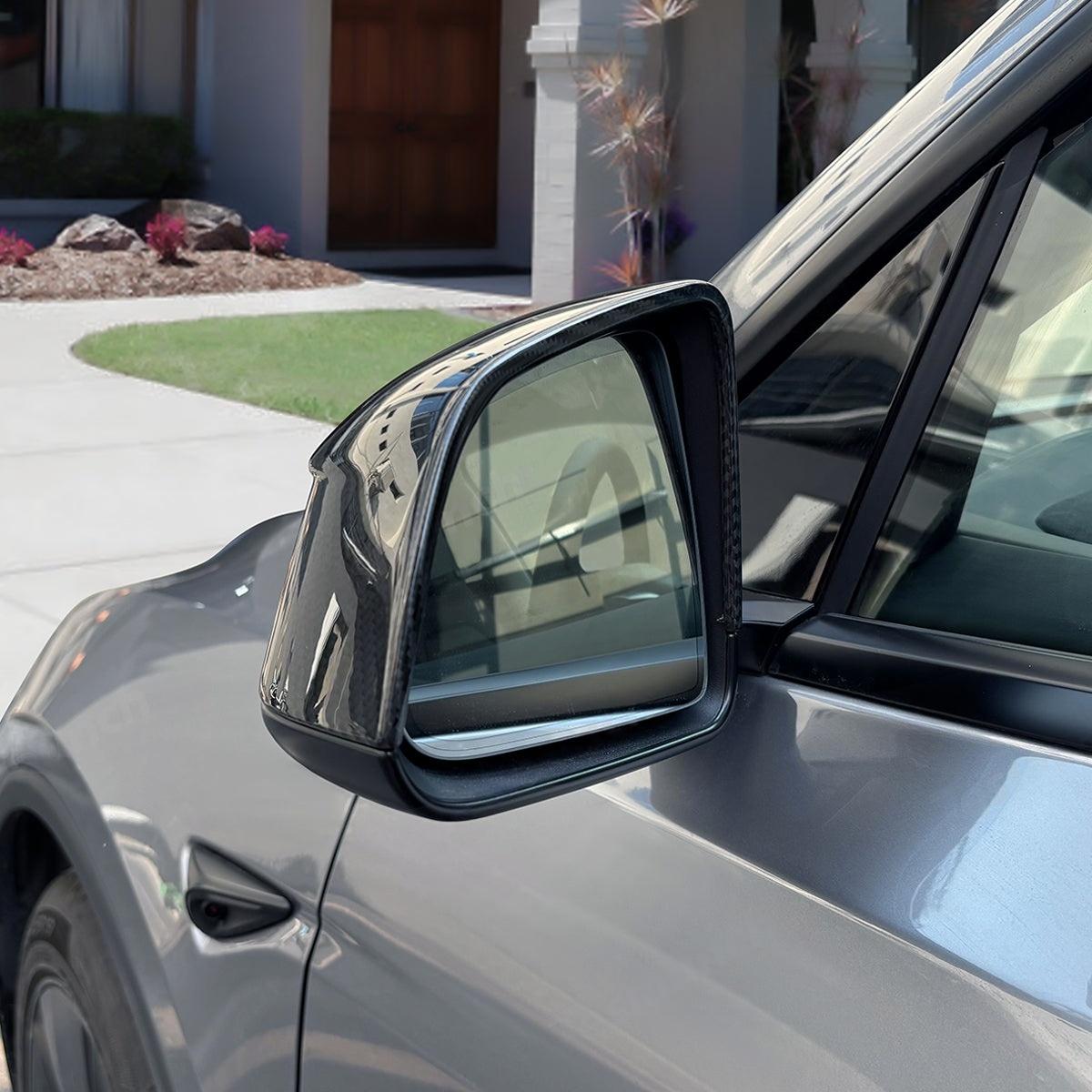 Carbon Fiber Mirror Covers for Tesla Model Y - Juniper Style Upgrade