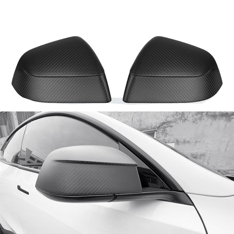 Carbon Fiber Mirror Covers for Tesla Model Y - Juniper Style Upgrade