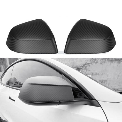 Carbon Fiber Mirror Covers for Tesla Model Y - Juniper Style Upgrade