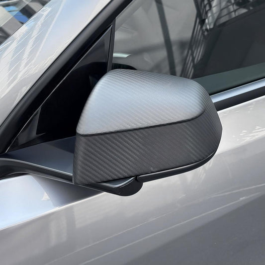 Carbon Fiber Mirror Covers for Tesla Model Y - Juniper Style Upgrade