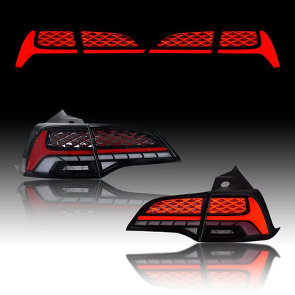 TESERY Starry Dynamic LED Tail Light Assembly for Model 3/Y