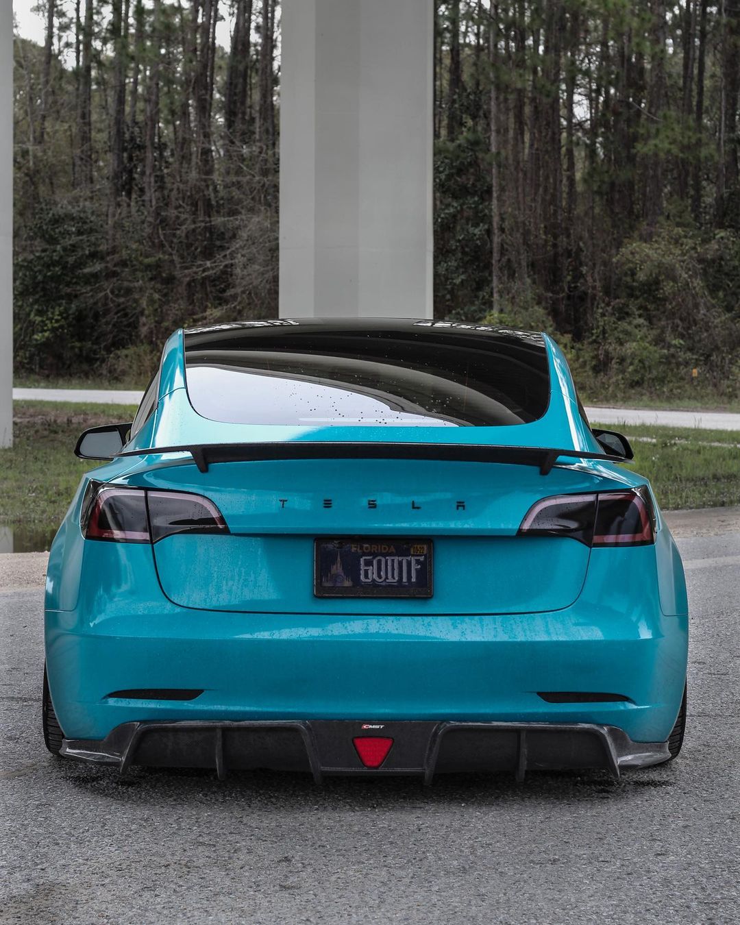 TESERY Tesla Model 3 Carbon Fiber Rear Spoiler Ver.3