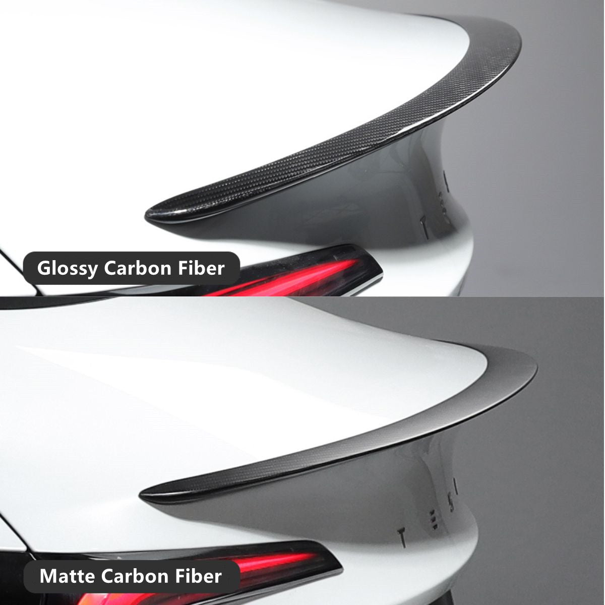 TESERY Spoiler Performance Style for Model Y / Model 3 Highland - Dry Carbon Fiber Exterior Mods