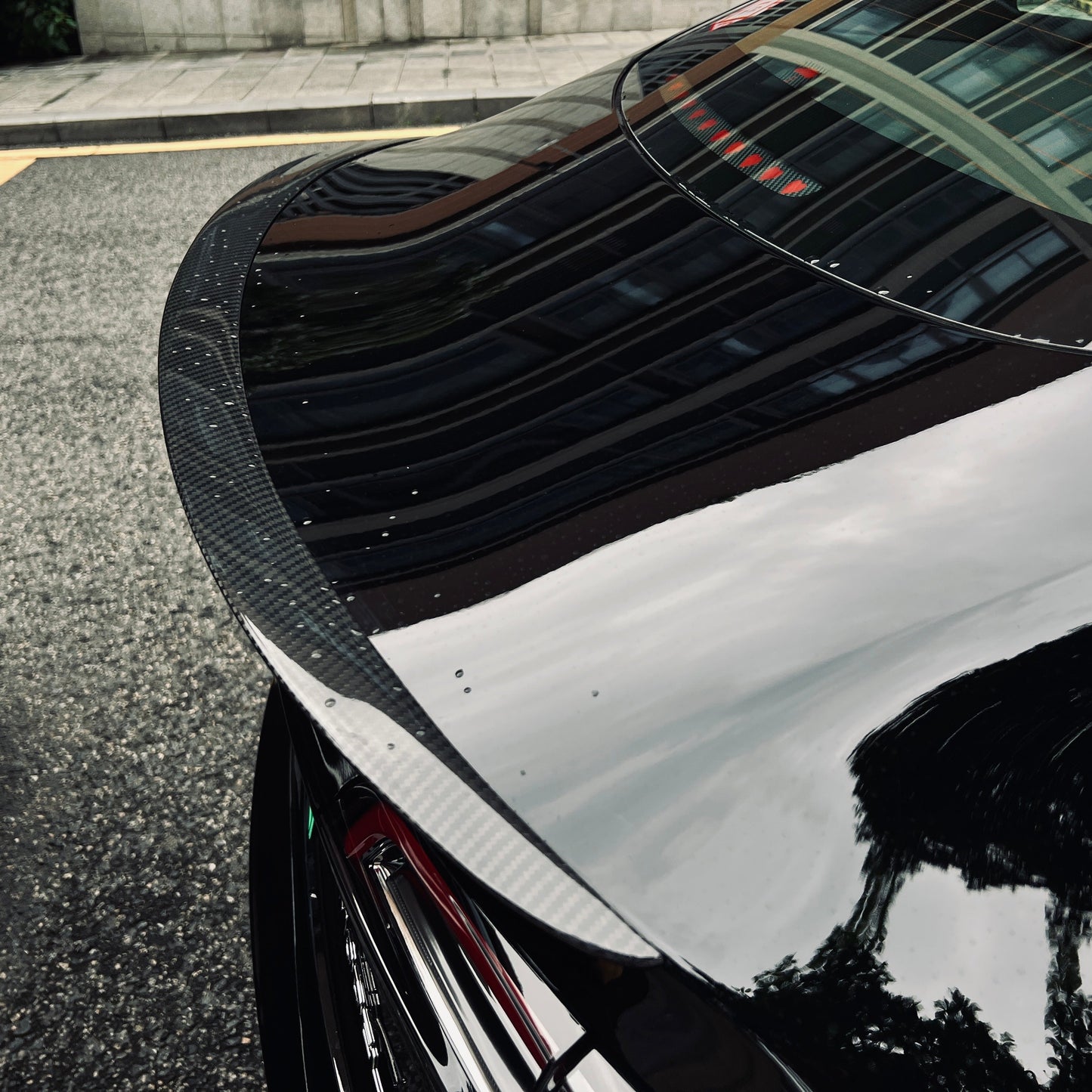 TESERY Spoiler Performance Style for Model Y / Model 3 Highland - Dry Carbon Fiber Exterior Mods