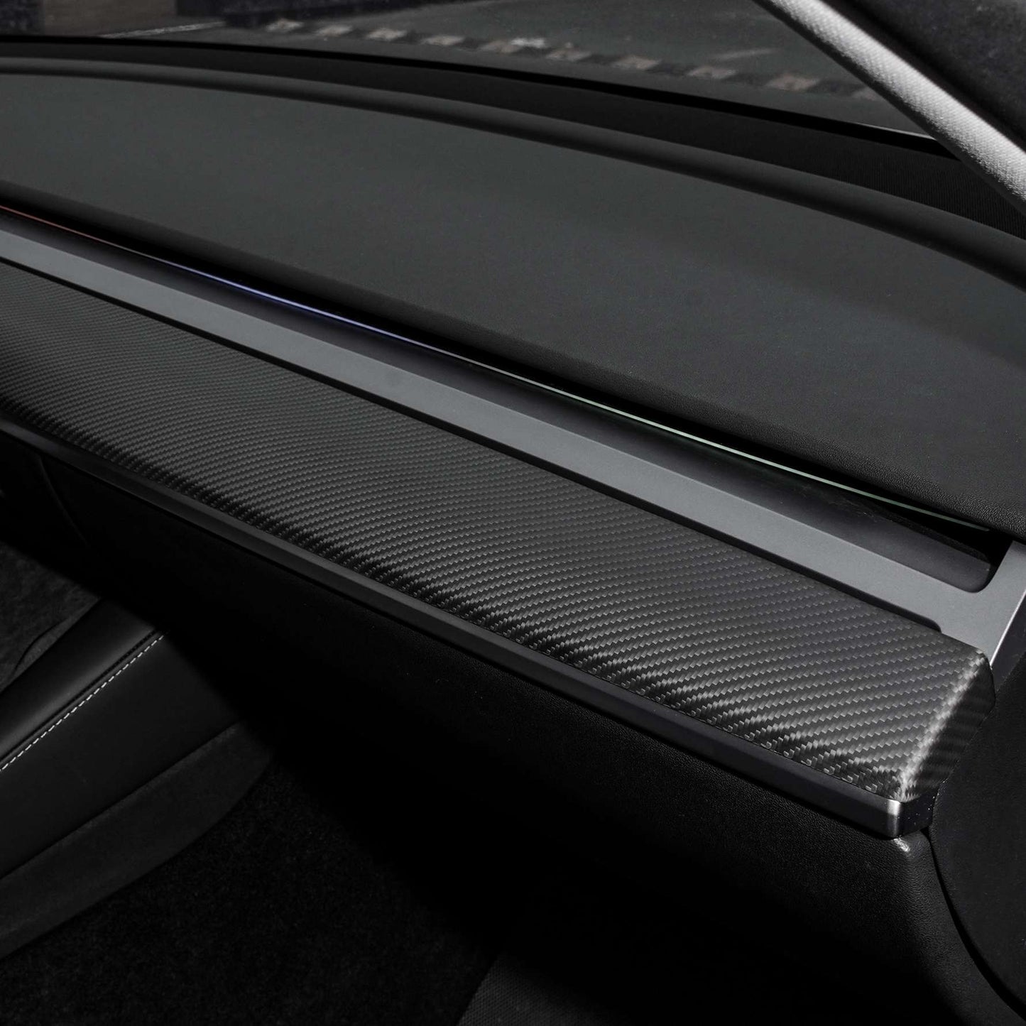TESERY Tesla Model 3 / Y Dashboard Cover - Carbon Fiber Interior Mods