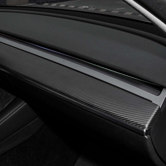 TESERY Tesla Model 3 / Y Dashboard Cover - Carbon Fiber Interior Mods