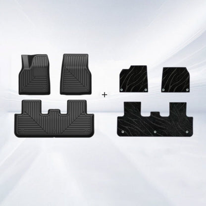 TESERY TPE+Carpet Double Layer Floor Mats for Model Y Juniper
