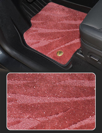 TESERY TPE+Carpet Double Layer Floor Mats for Model Y Juniper