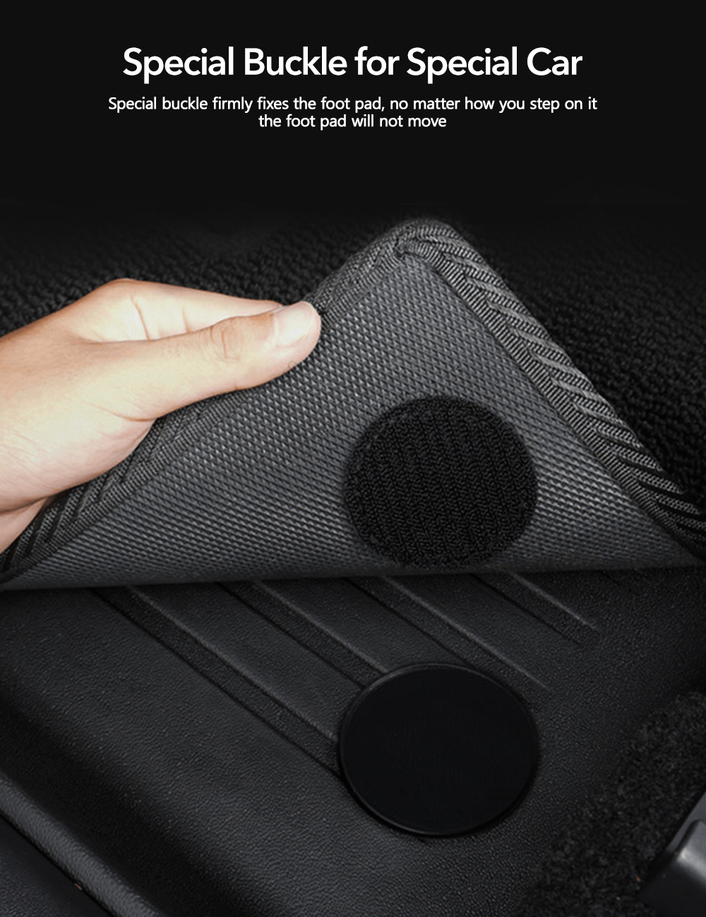 TESERY TPE+Menes Double Layer Floor Mats for Tesla Model 3 & Model Y