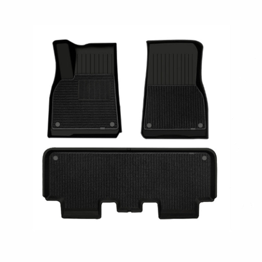 TESERY TPE+Menes Double Layer Floor Mats for Tesla Model 3 & Model Y