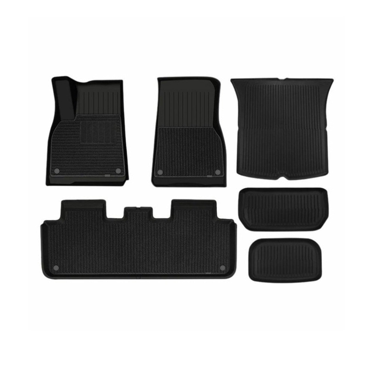 TESERY TPE+Menes Double Layer Floor Mats for Tesla Model 3 & Model Y