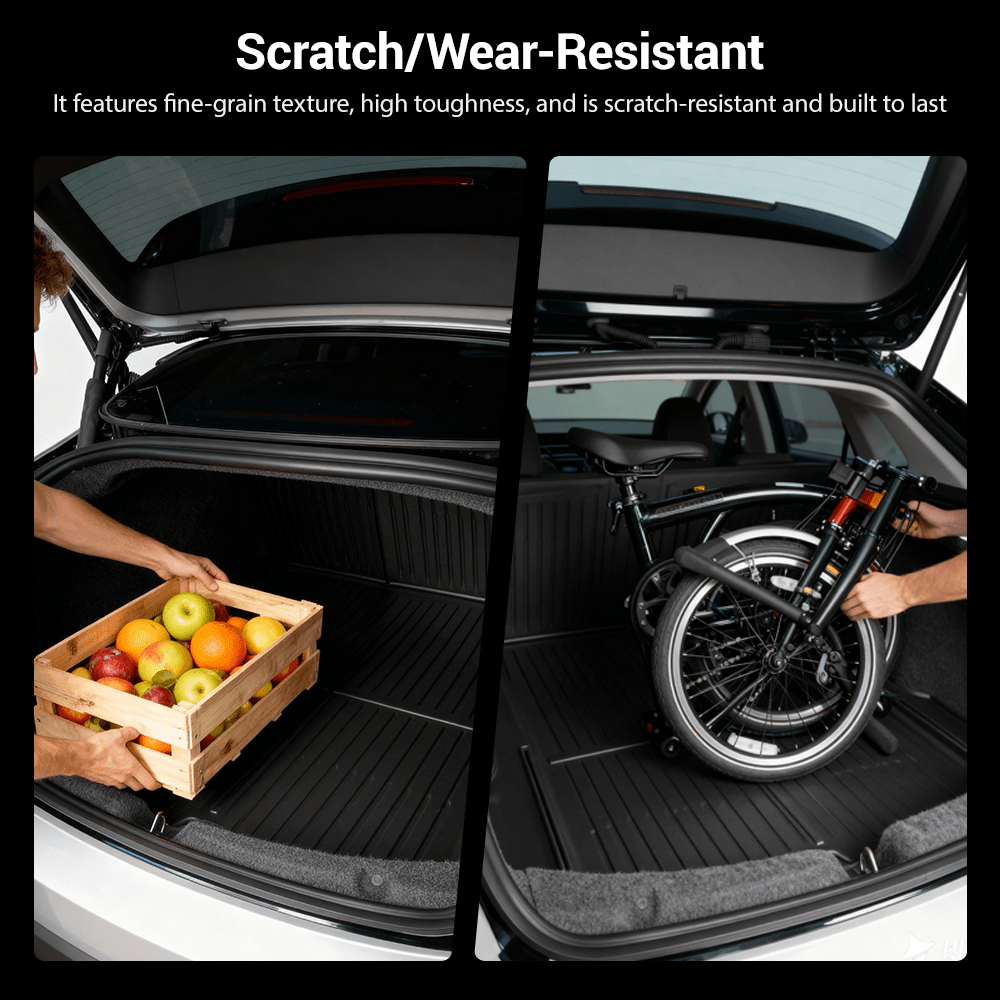 TESERY Trunk Mat With Backrest Mat for Tesla Model 3 Highland