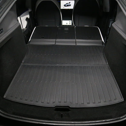 TESERY Trunk Mat With Backrest Mat for Tesla New Model Y