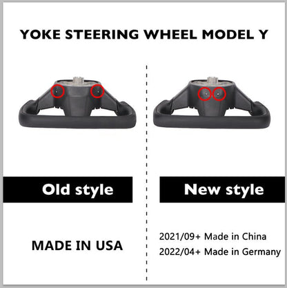 TESERY Yoke Carbon Fiber Steering Wheel for Model 3 / Y【Style 37】