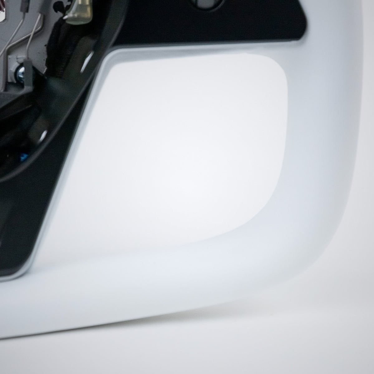 TESERY Yoke Plaid Steering Wheel for Tesla Model 3 / Y【White Leather】