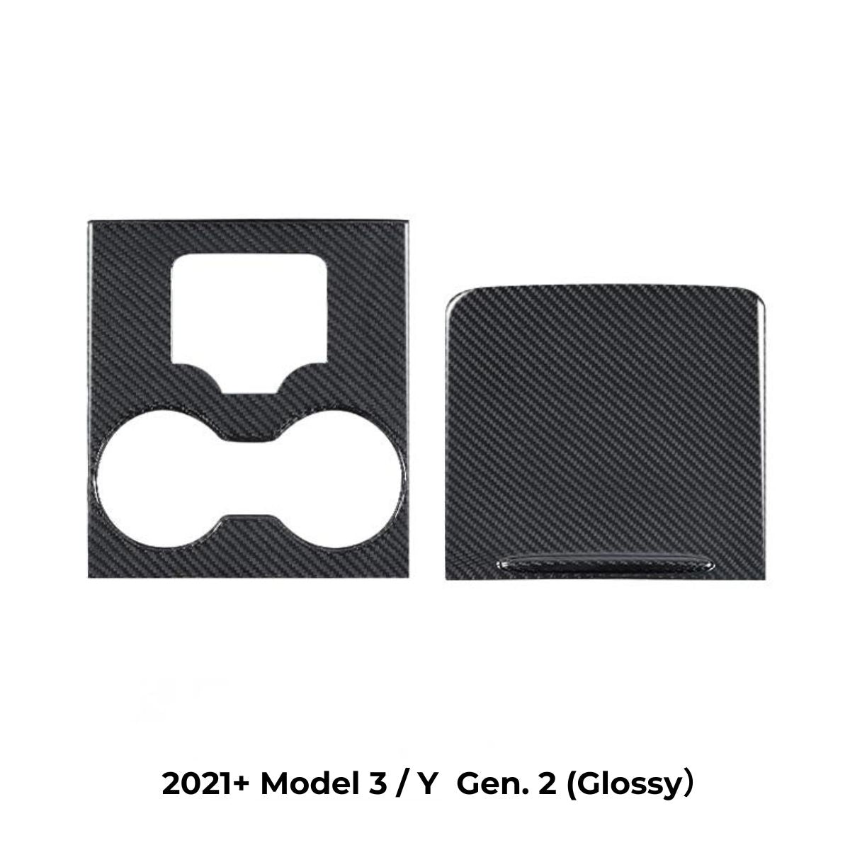 Tesla Model 3 / Y Center Console Wrap Cover  (Gen. 1 & 2 & 3) - Carbon Fiber Interior Mods
