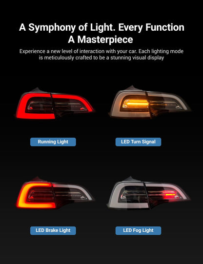 Tesla Model 3/Y Venom Style Tail Lights 丨Stylish Upgrade