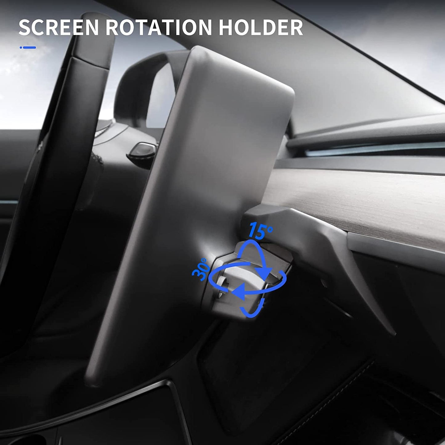 TESERY Tesla Model Y / Model 3 Highland Screen Swivel Rotating Mount Kit (Fits RHD & LHD)