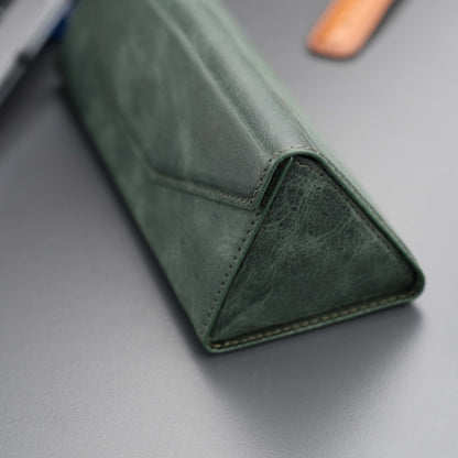 Triangle Leather Glasses Case – Vintage Eyewear Holder