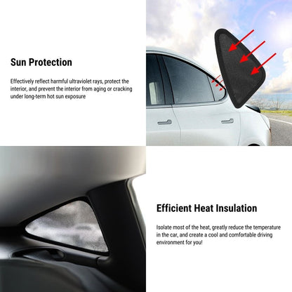 Triangular Window Shades for Tesla Model Y/3
