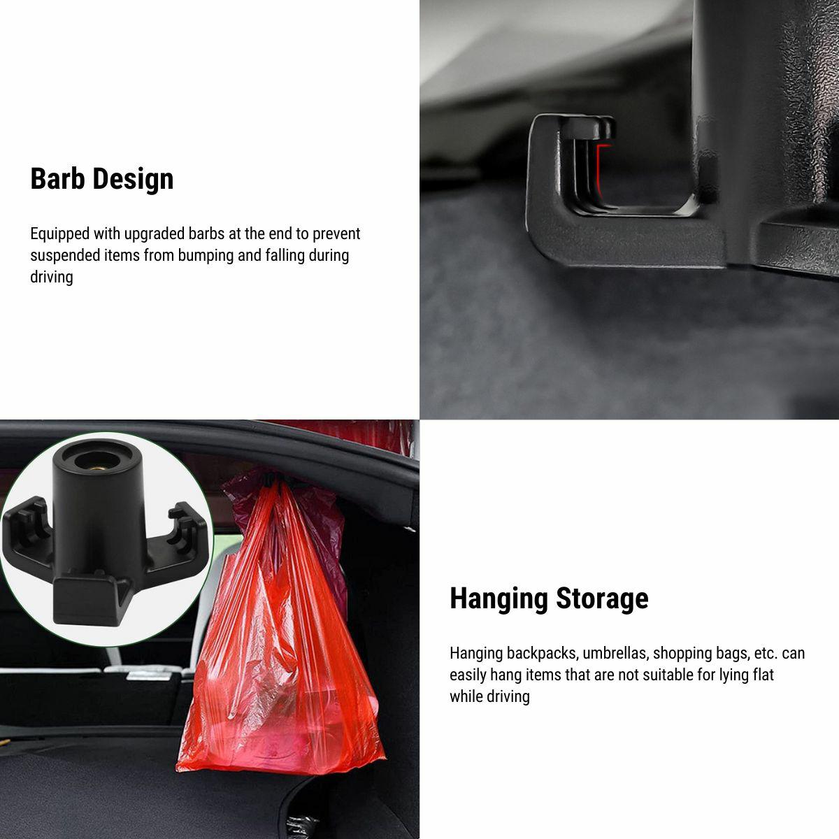 Trunk Hook Grocery Bag Hook for Tesla Model 3