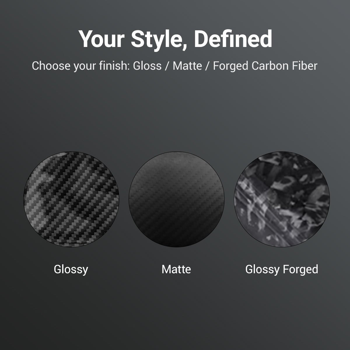 Trunk Tailgate Applique for Tesla Model Y Juniper - Real Dry Molded Carbon Fiber