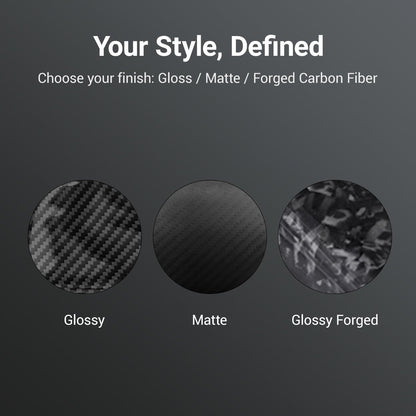 Trunk Tailgate Applique for Tesla Model Y Juniper - Real Dry Molded Carbon Fiber