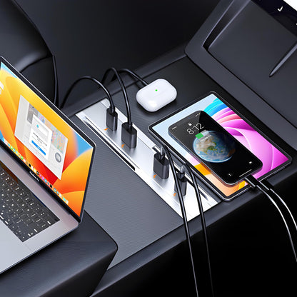 USB Hub Central Control Expansion Dock for Tesla Model 3 Highland & New Model Y