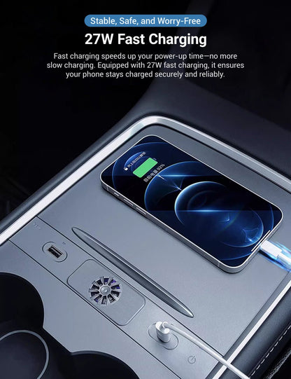 TESERY USB Hub Docking Station With Aromatherapy for Model 3/Y