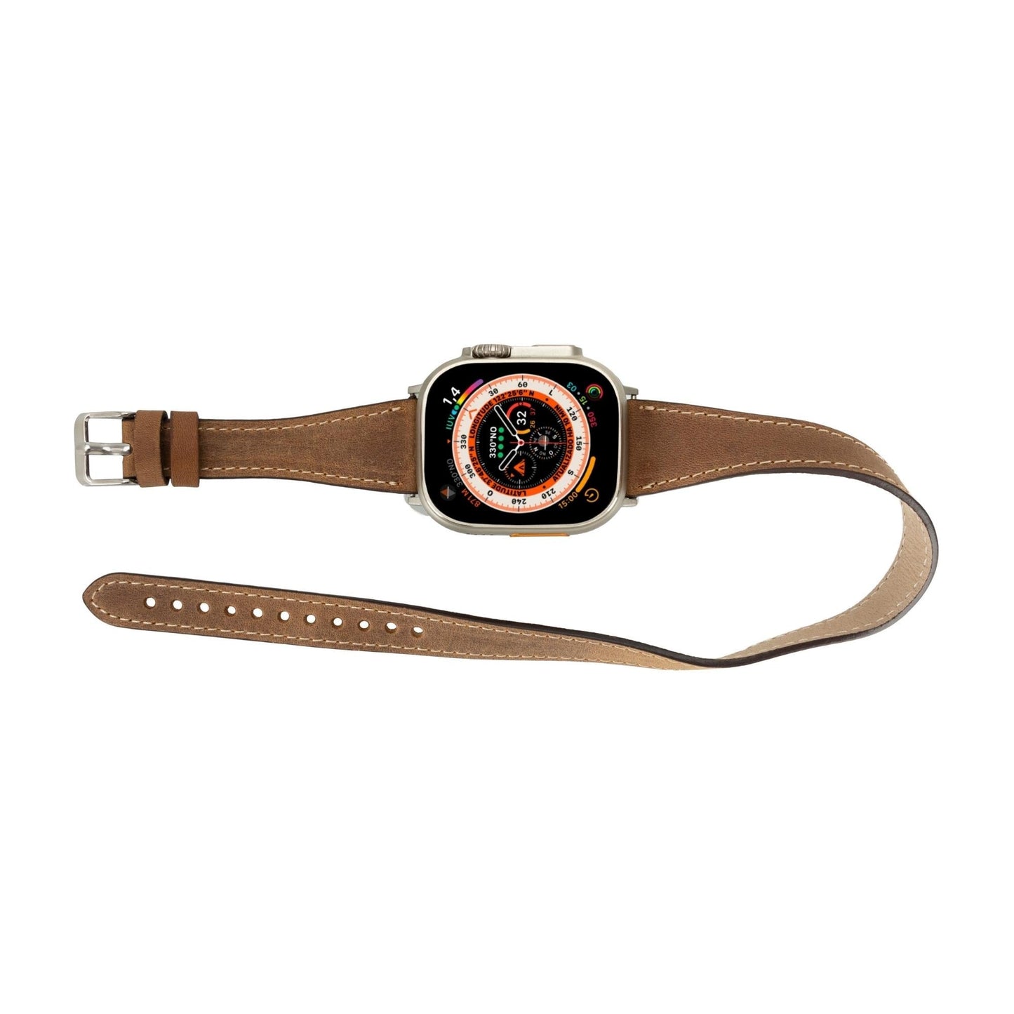 Vail Double Tour Leather Bands for Apple Watch 9, Ultra 2 and SE