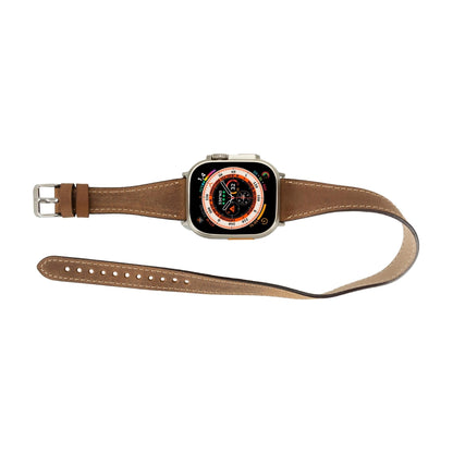 Vail Double Tour Leather Bands for Apple Watch 9, Ultra 2 and SE