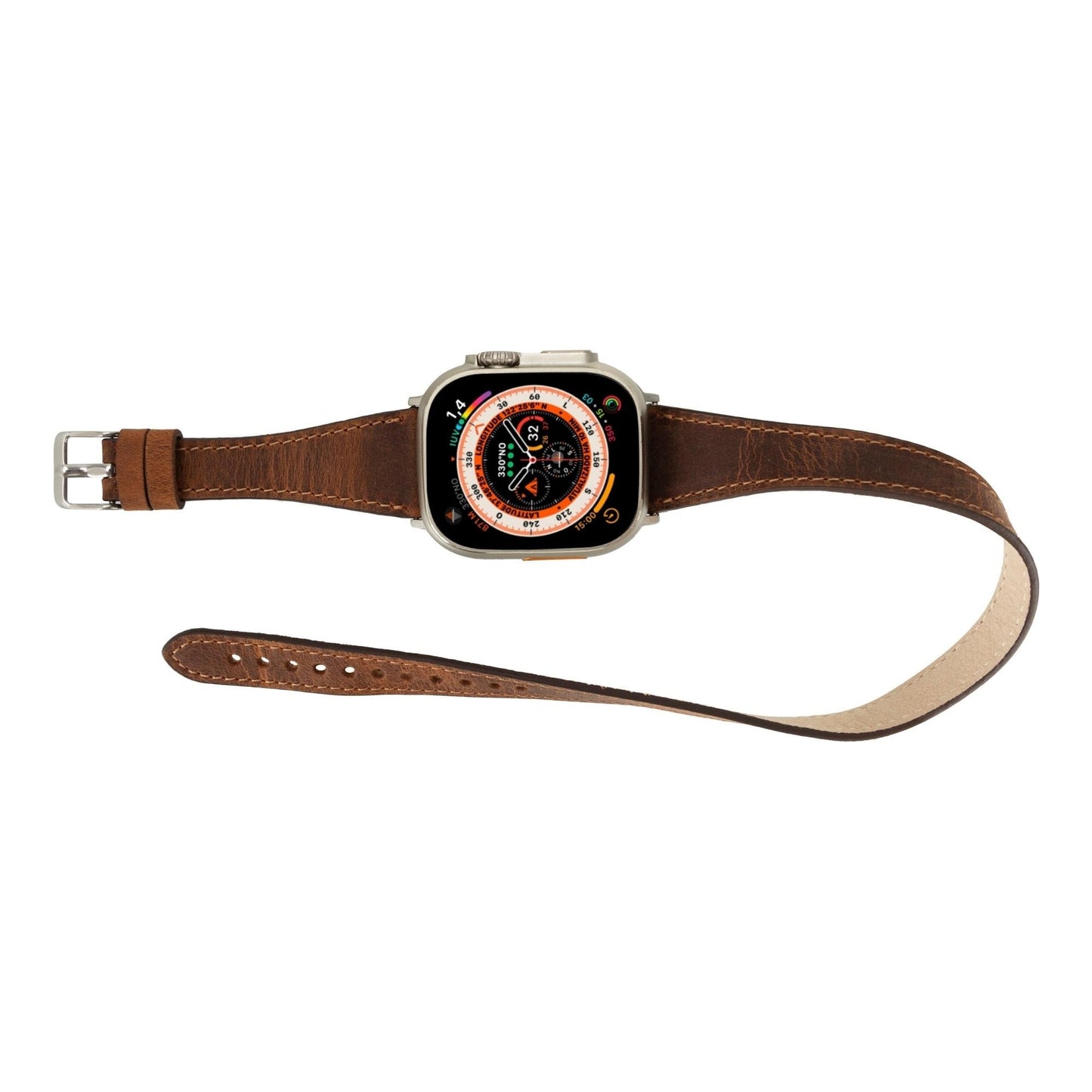 Vail Double Tour Leather Bands for Apple Watch 9, Ultra 2 and SE