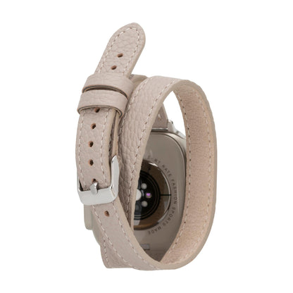 Vail Double Tour Leather Bands for Apple Watch 9, Ultra 2 and SE