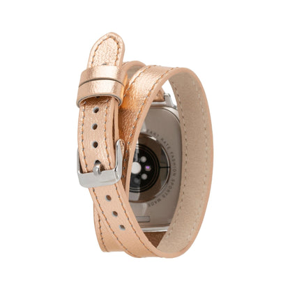 Vail Double Tour Leather Bands for Apple Watch 9, Ultra 2 and SE