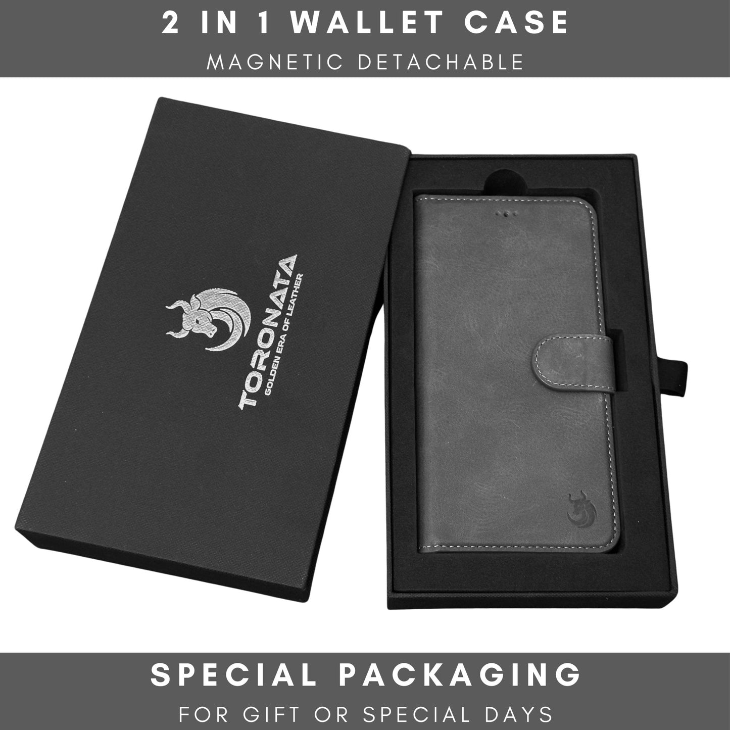 Vegas Premium Leather iPhone 15 Pro Max Wallet Case with MagSafe | Detachable RFID Blocking Luxury Wallet