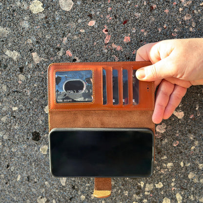 Vegas Premium Leather iPhone 15 Pro Max Wallet Case with MagSafe | Detachable RFID Blocking Luxury Wallet