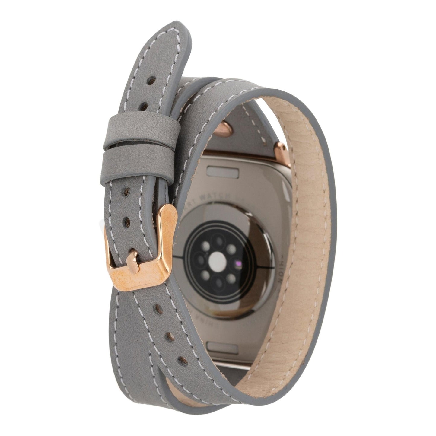 Vernon Double Tour Leather Bands for Apple Watch 9, Ultra 2 and SE