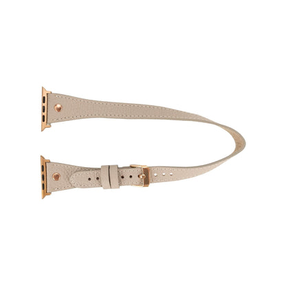 Vernon Double Tour Leather Bands for Apple Watch 9, Ultra 2 and SE